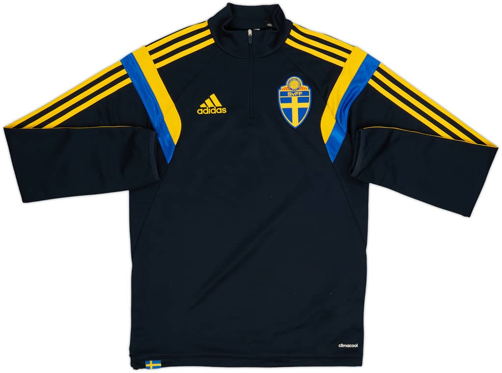 2014-15 Sweden adidas 1/4 Zip Drill Top - 9/10 - (S)