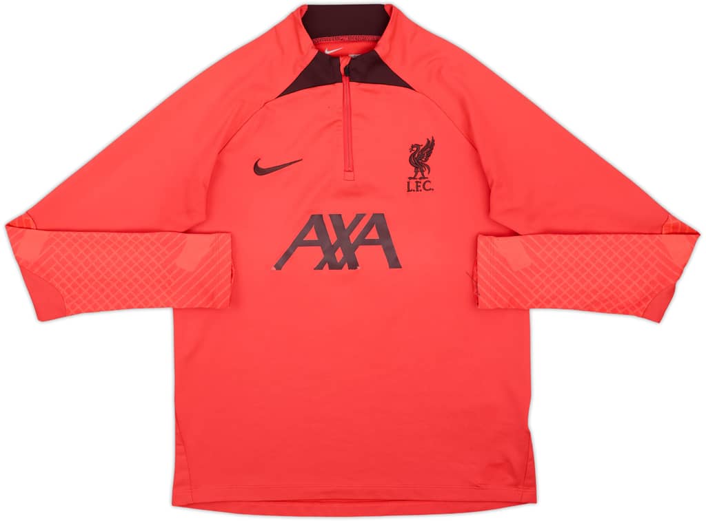 2022-23 Liverpool Nike 1/4 Zip Drill Top - 5/10 - (XL.Boys)