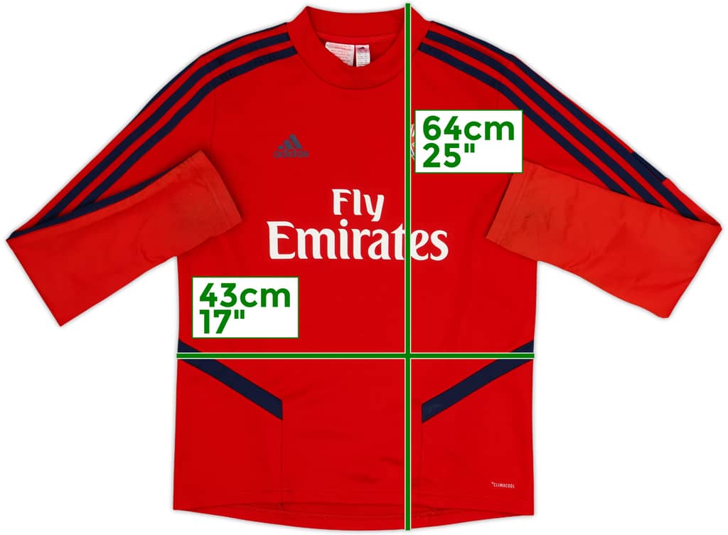 2019-20 Arsenal adidas Sweat Top - 9/10 - (M.Boys)