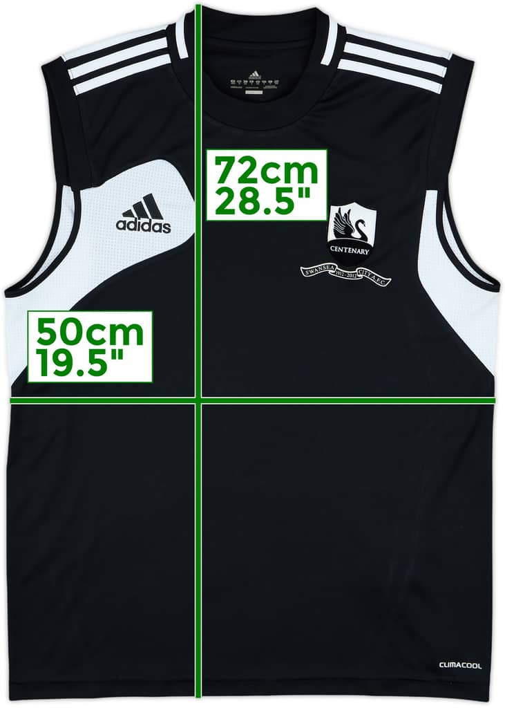 2012-13 Swansea adidas Training Vest - 8/10 - (M)