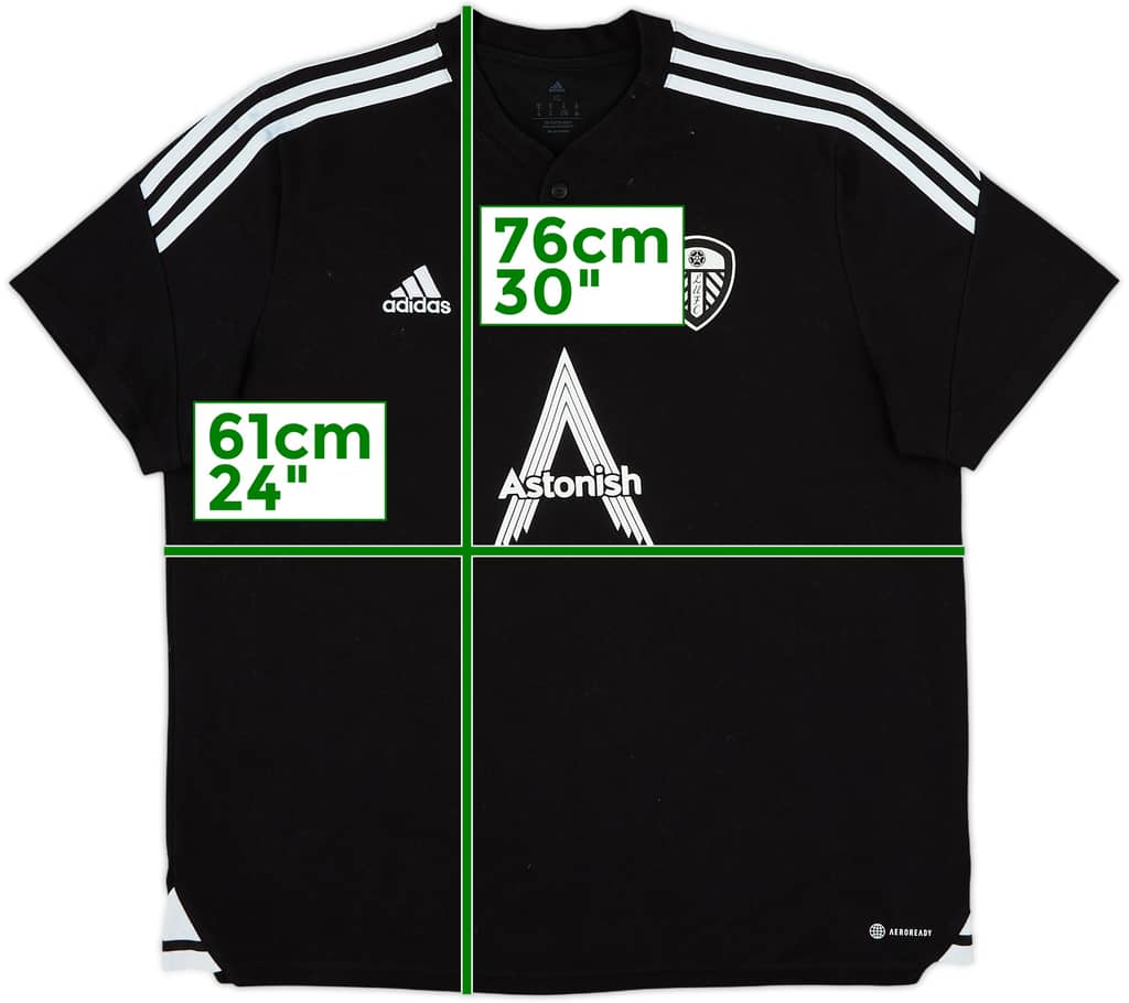 2021-22 Leeds United adidas Polo Shirt - 9/10 - (XL)