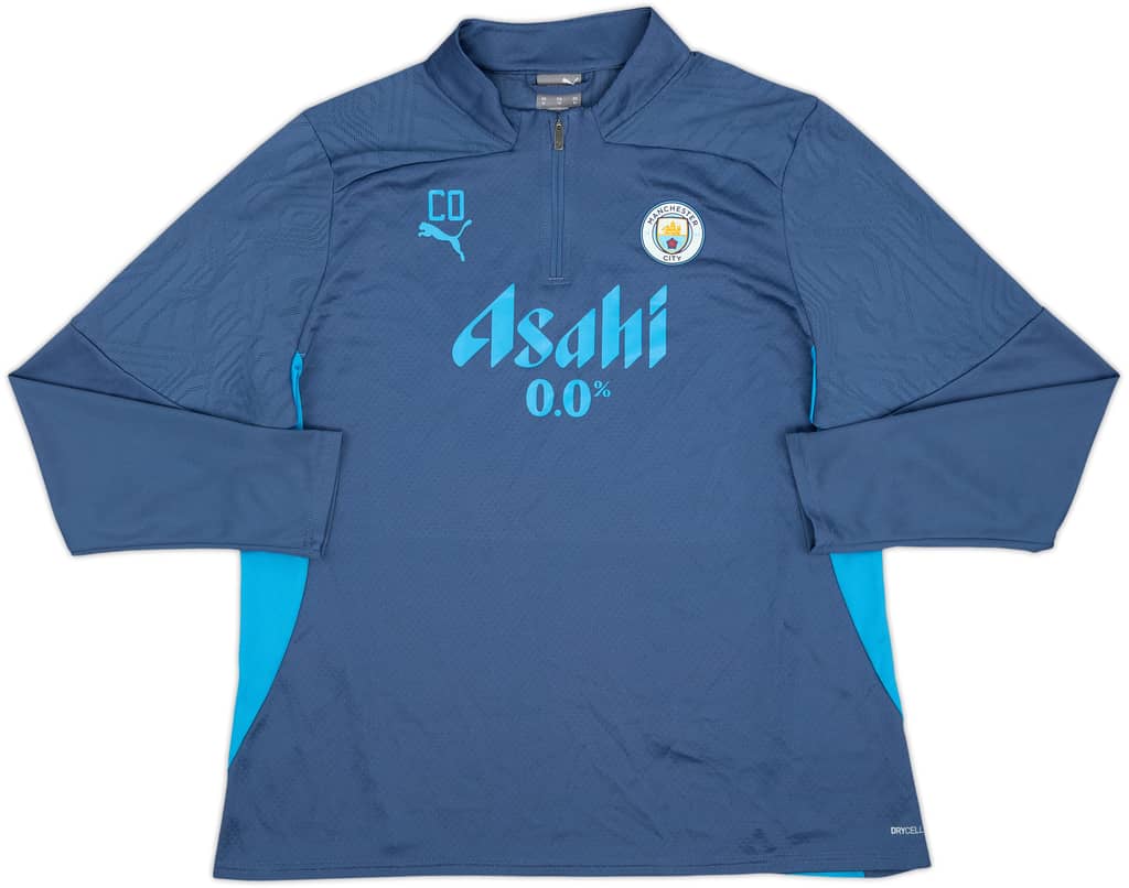 2024-25 Manchester City Staff Issue Puma 1/4 Zip Drill Top CO - 10/10 - (XL)