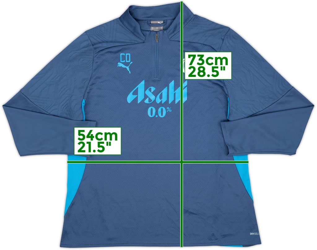 2024-25 Manchester City Staff Issue Puma 1/4 Zip Drill Top CO - 10/10 - (XL)