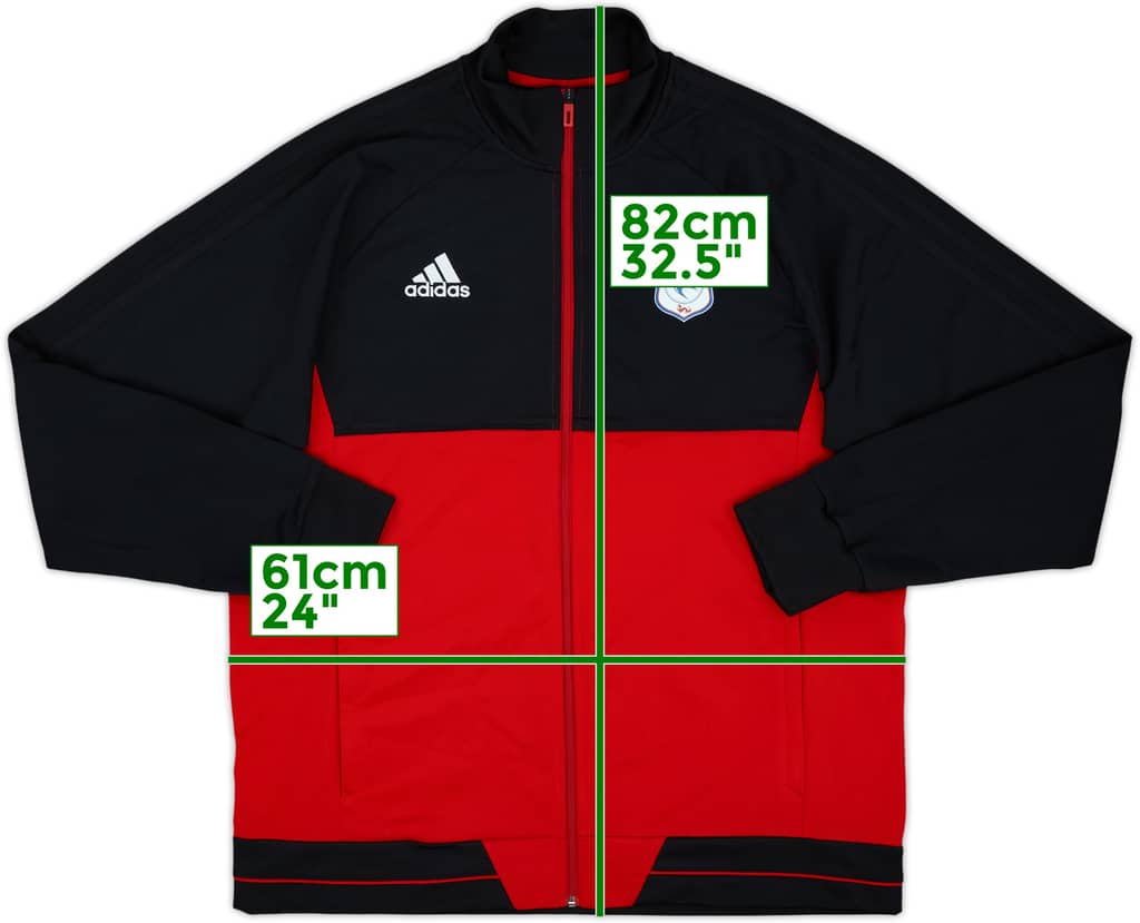 2017-18 Cardiff adidas Track Jacket - 9/10 - (XL)