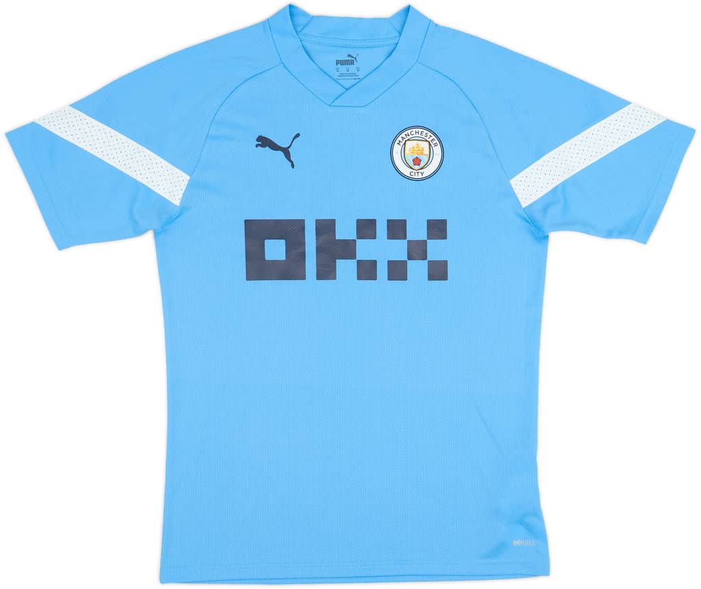 2021-22 Manchester City Puma Training Shirt - 9/10 - (M)
