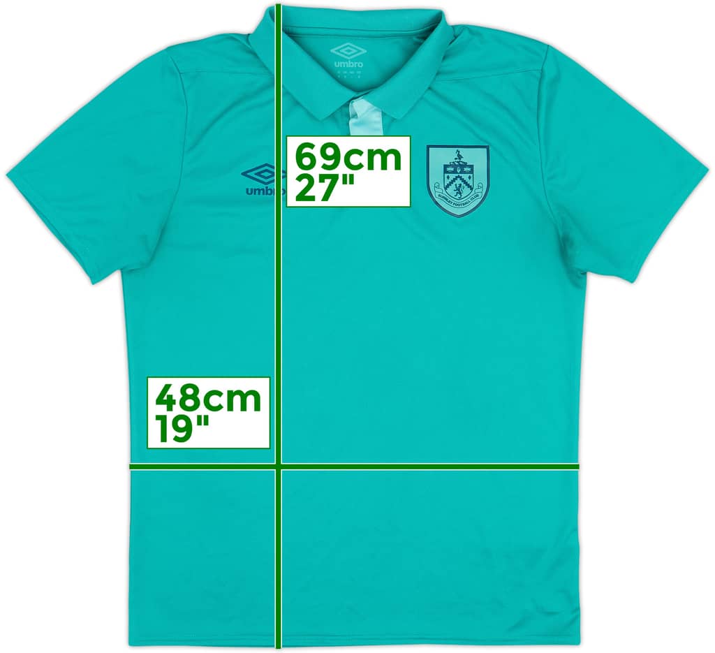 2021-22 Burnley Umbro Polo Shirt - 9/10 - (M)