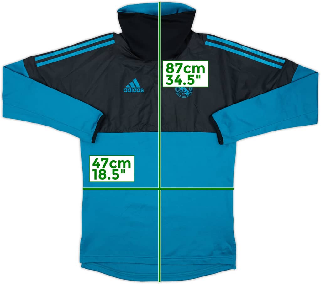 2017-18 Real Madrid adidas Drill Top - 9/10 - (XS)