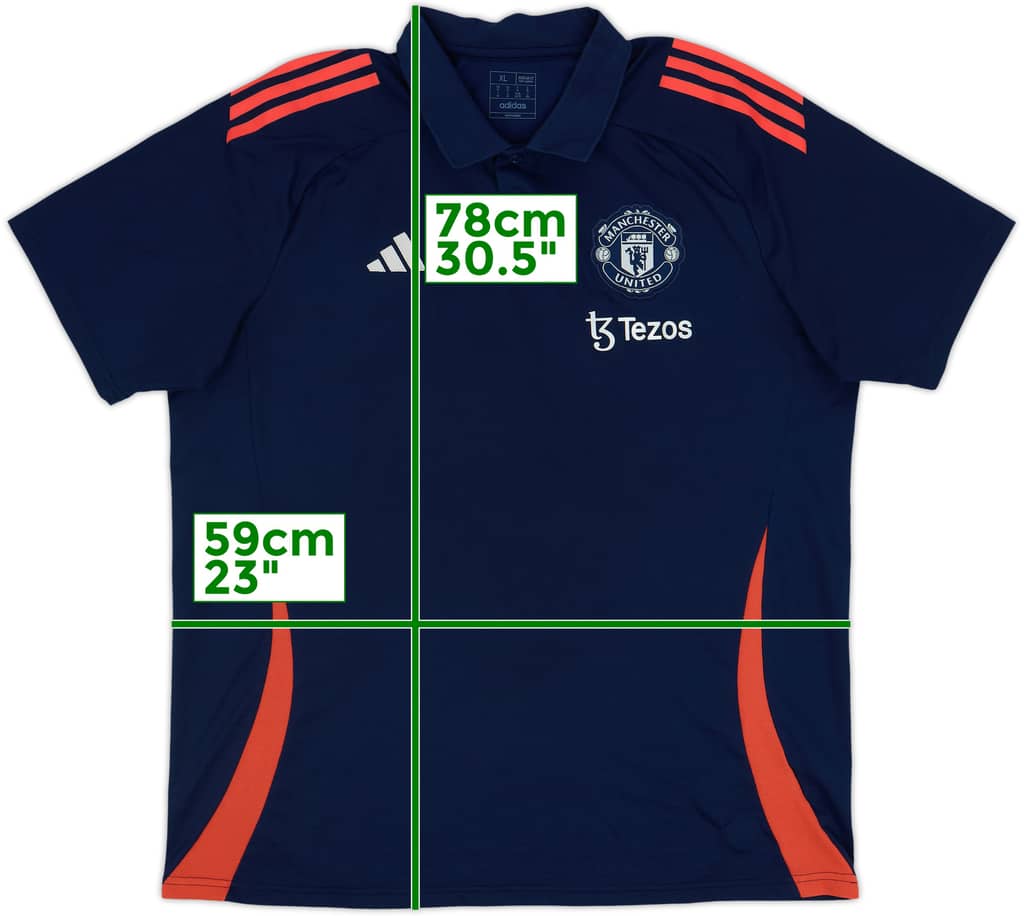 2024-25 Manchester United adidas Polo Shirt - 9/10 - (XL)