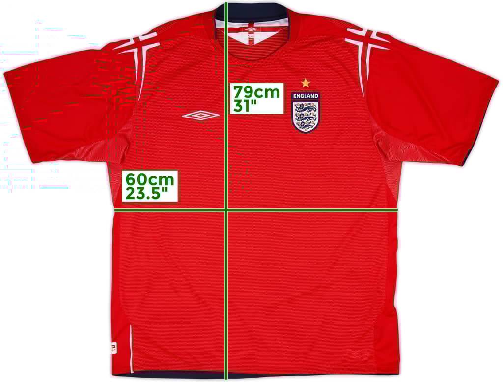 2004-06 England Away Shirt - 5/10 - (XL)