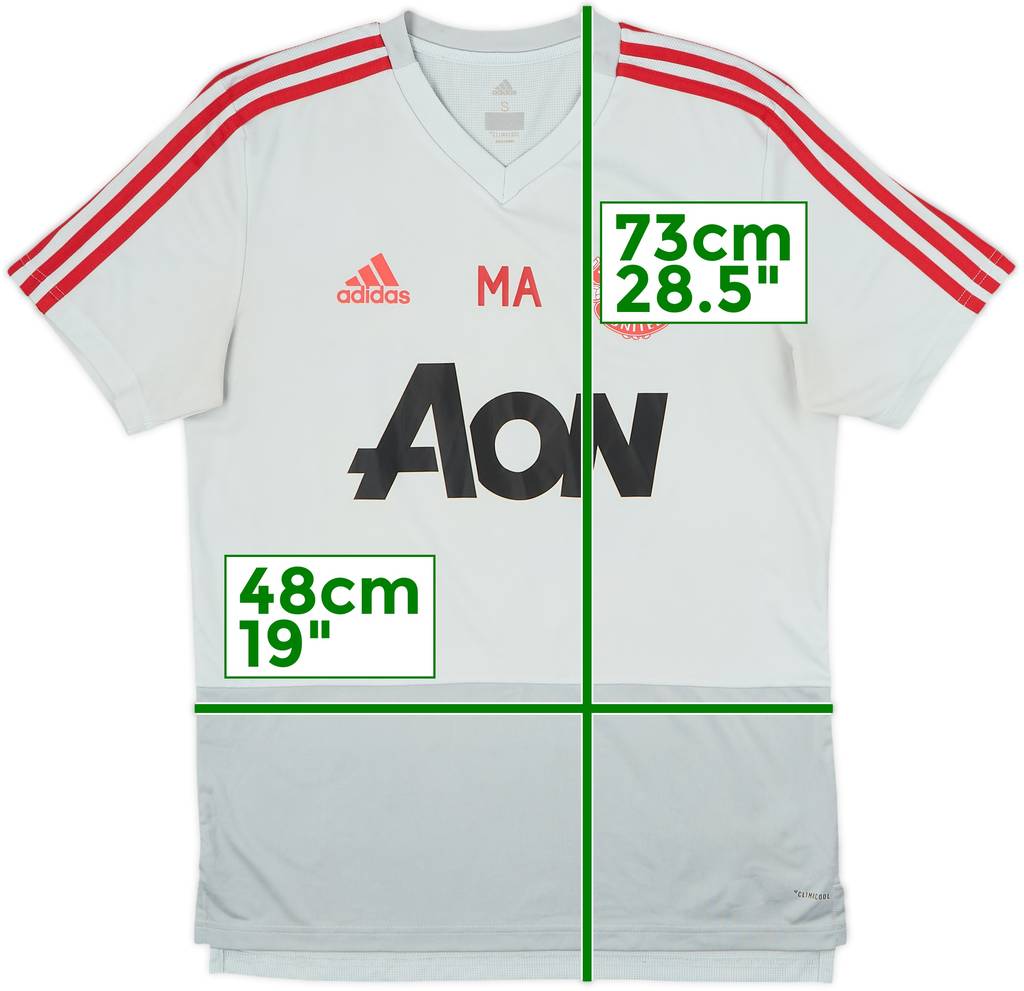 2018-19 Manchester United adidas Staff Issue Training Shirt MA - 7/10 - (S)