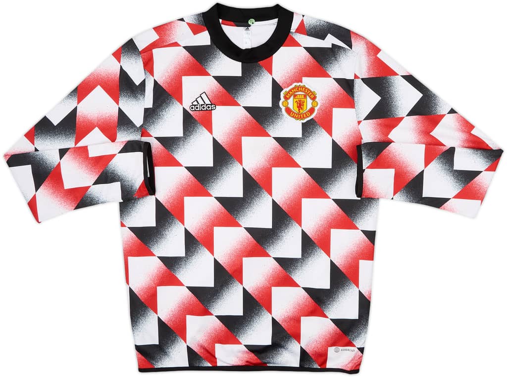 2022-23 Manchester United adidas Warm Top - 8/10 - (M)