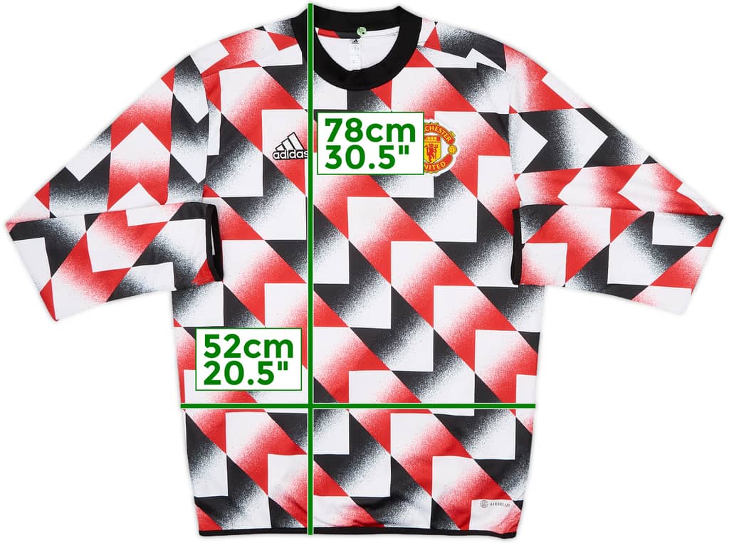 2022-23 Manchester United adidas Warm Top - 8/10 - (M)