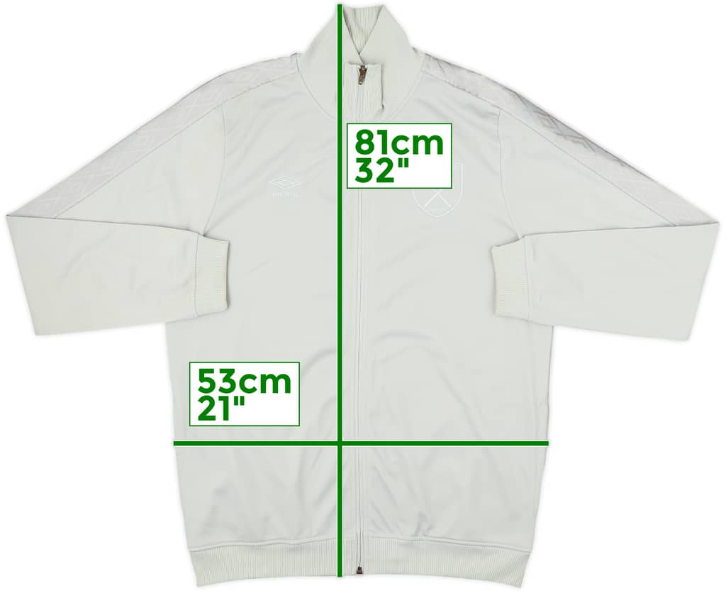 2016-17 West Ham Umbro Track Jacket - 8/10 - (L)