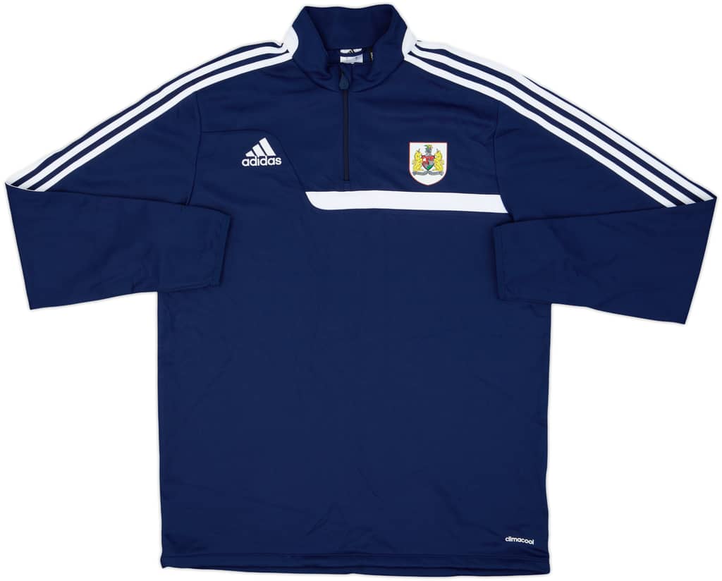2013-14 Bristol City adidas 1/4 Zip Training Top - 8/10 - (L)