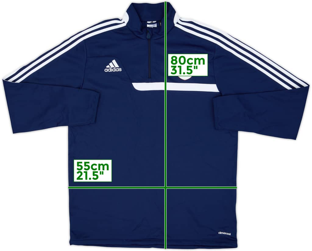 2013-14 Bristol City adidas 1/4 Zip Training Top - 8/10 - (L)