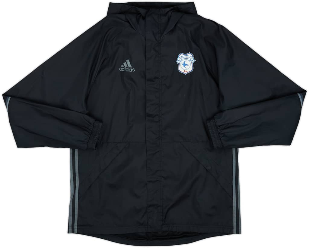 2015-16 Cardiff City adidas Hooded Track Jacket LH - 6/10 - (L)