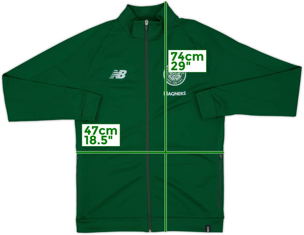 2018-19 Celtic New Balance Track Jacket - 10/10 - (M)
