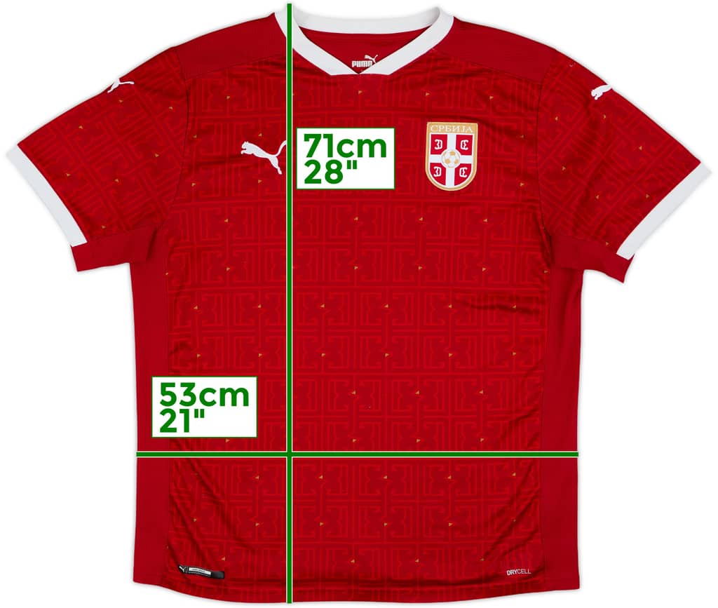 2020-21 Serbia Home Shirt - 8/10 - (L)