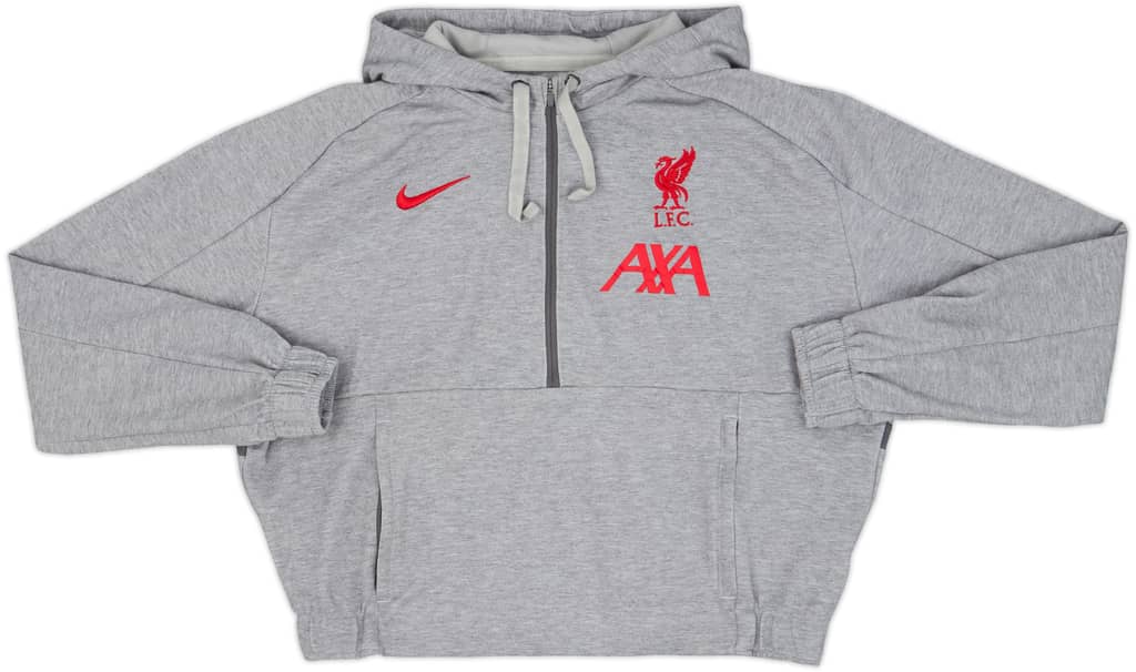 2020-21 Liverpool Nike Hooded 1/4 Zip Jacket - 8/10 - (Women's M)