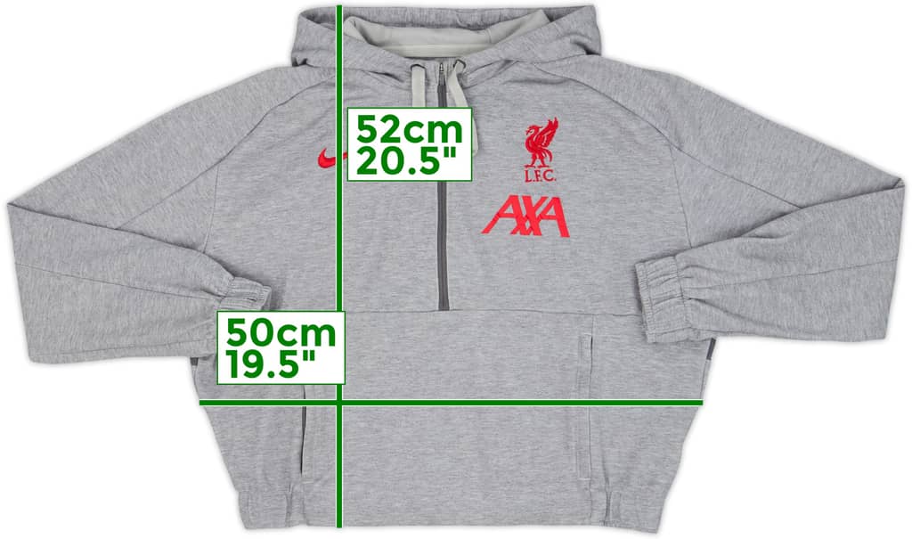 2020-21 Liverpool Nike Hooded 1/4 Zip Jacket - 8/10 - (Women's M)