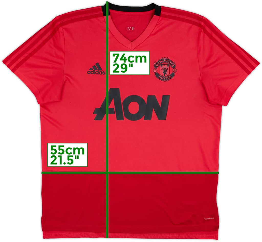 2018-19 Manchester United adidas Training Shirt - 8/10 - (L)