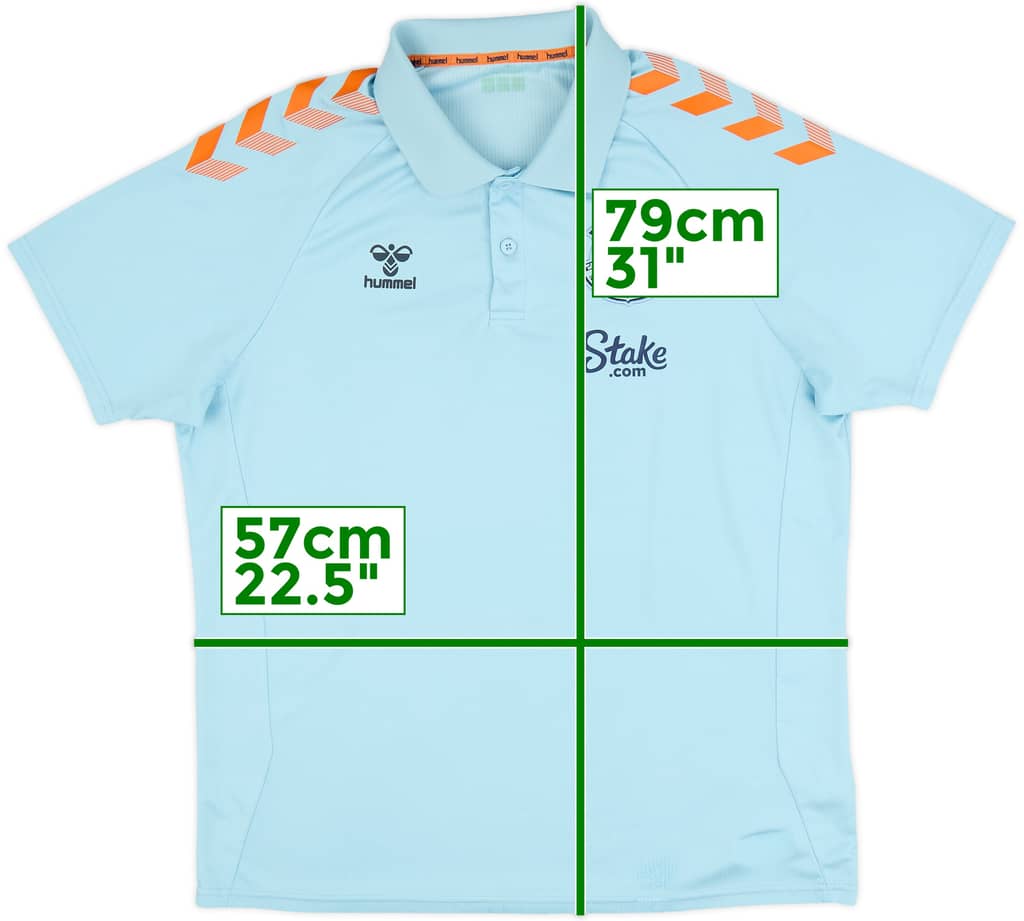 2020-21 Everton Hummel Polo Shirt - 7/10 - (XL)