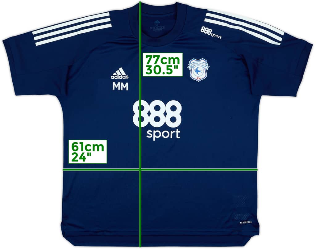 2020-21 Cardiff adidas Staff Issue Training Shirt MM (M. McCarthy) - 10/10 - (XL)