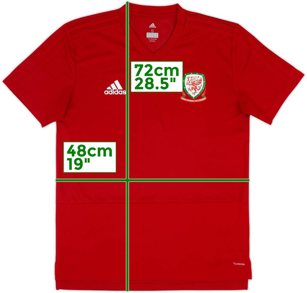 2018-19 Wales adidas Training Shirt - 10/10 - (S)