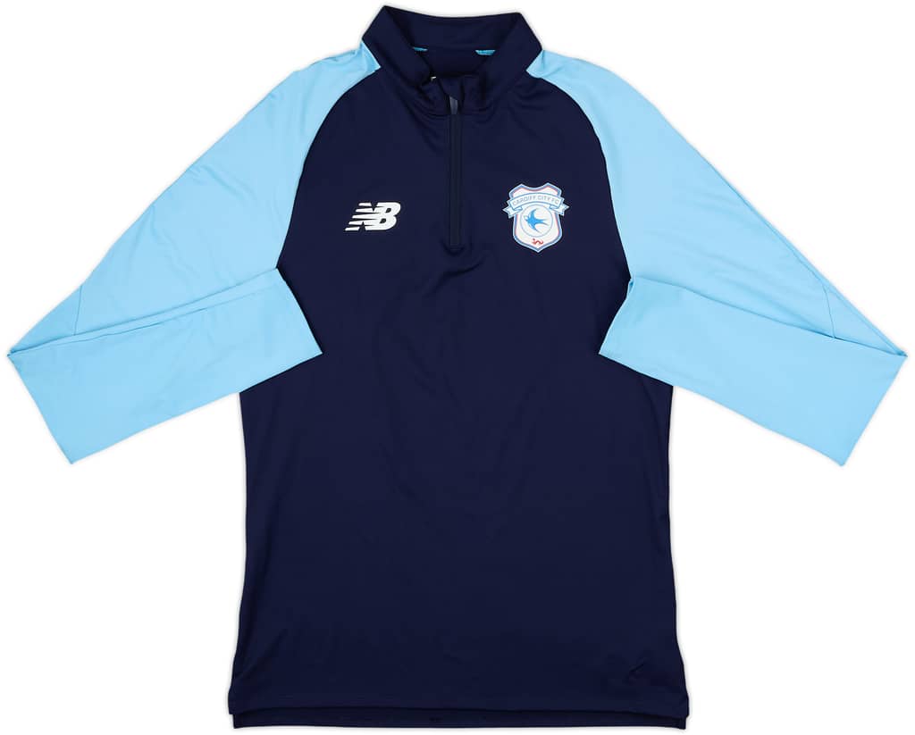 2023-24 Cardiff City New Balance 1/4 Zip Drill Top - 8/10 - (M)