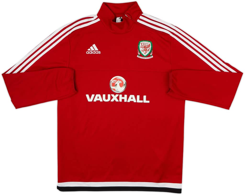 2015-16 Wales adidas 1/4 Zip Dril Top - 8/10 - (M)