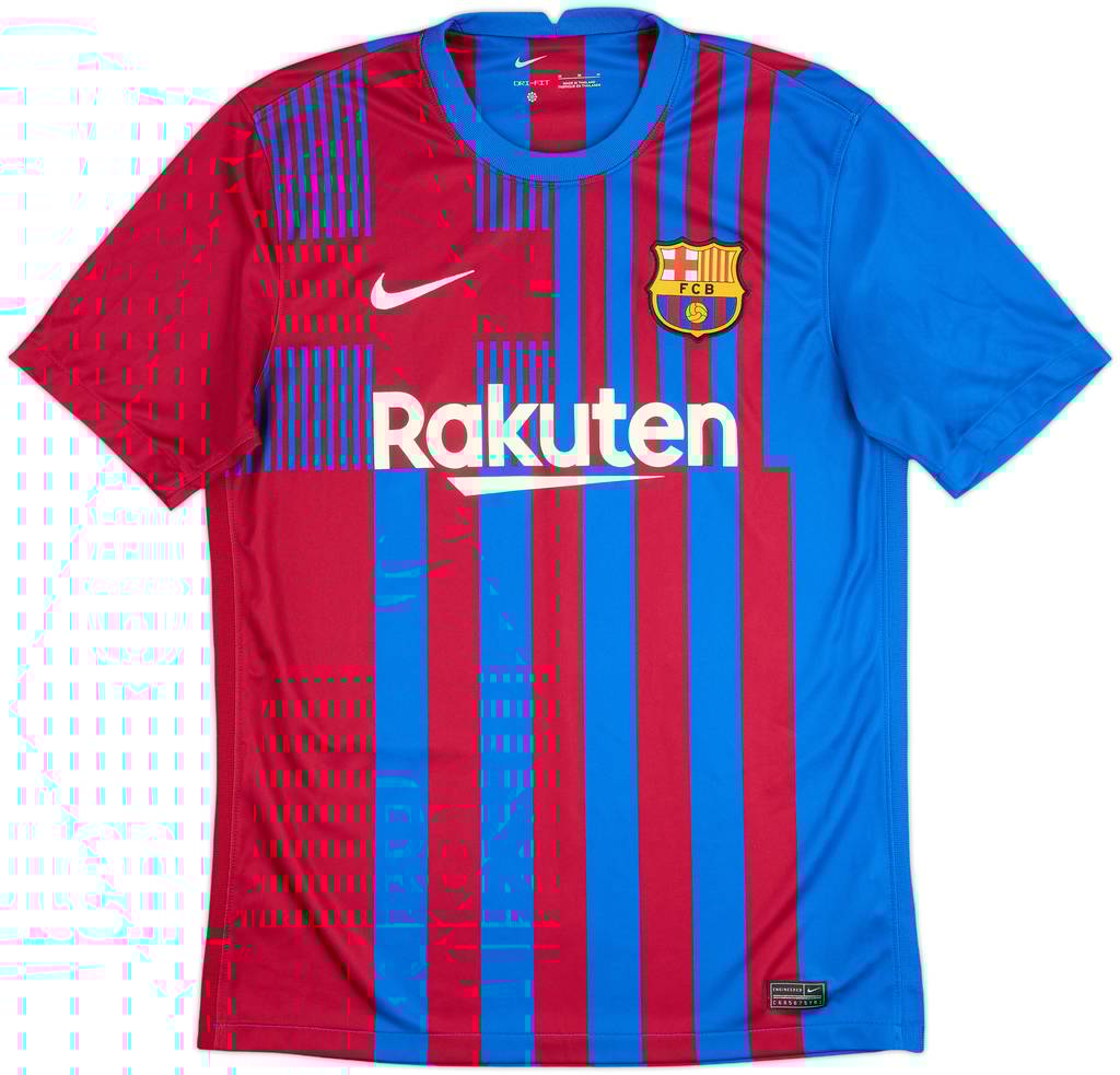 2021-22 Barcelona Home Shirt Gavi #30 - 8/10 - (M)
