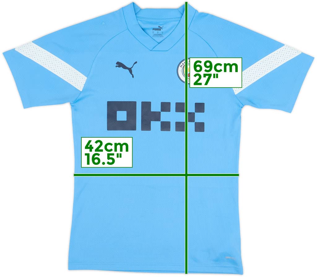2021-22 Manchester City Puma Training Shirt - 8/10 - (S)