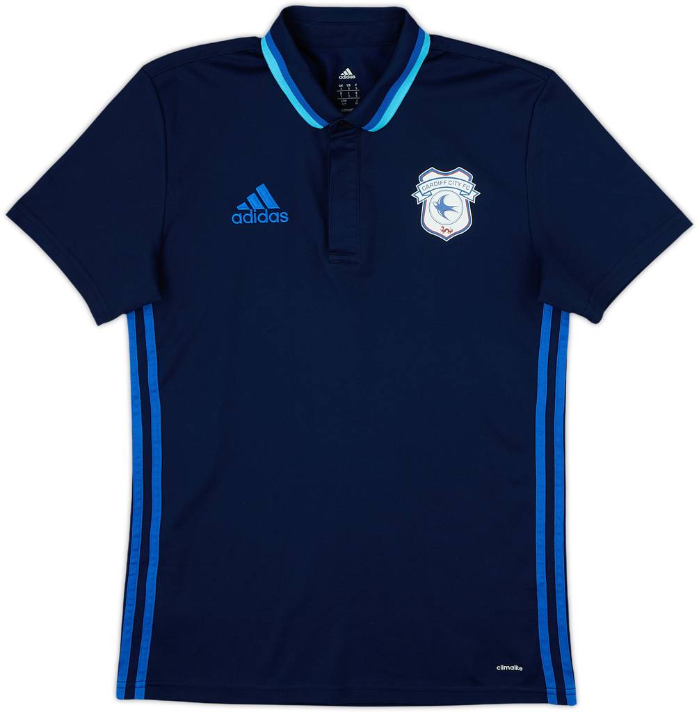 2016-17 Cardiff adidas Polo Shirt - 9/10 - (S)