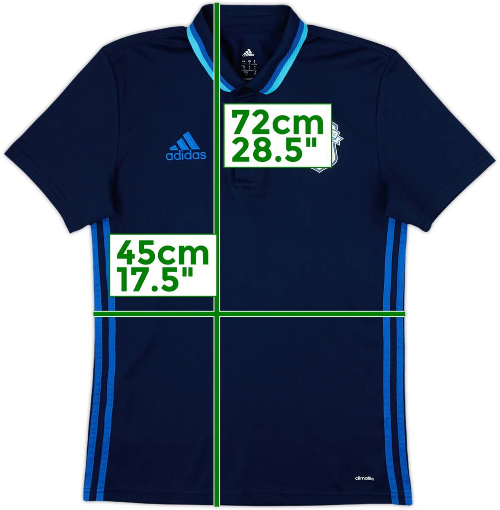 2016-17 Cardiff adidas Polo Shirt - 9/10 - (S)
