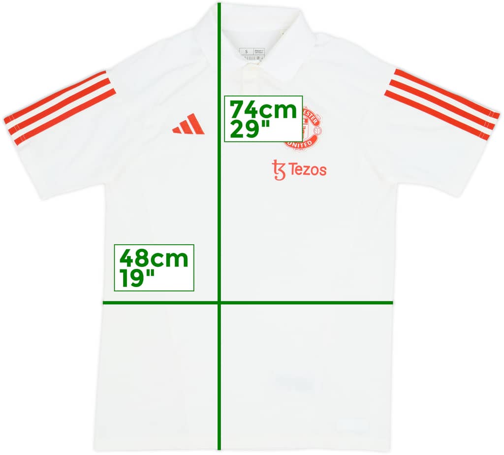 2023-24 Manchester United adidas Polo Shirt - 9/10 - (S)