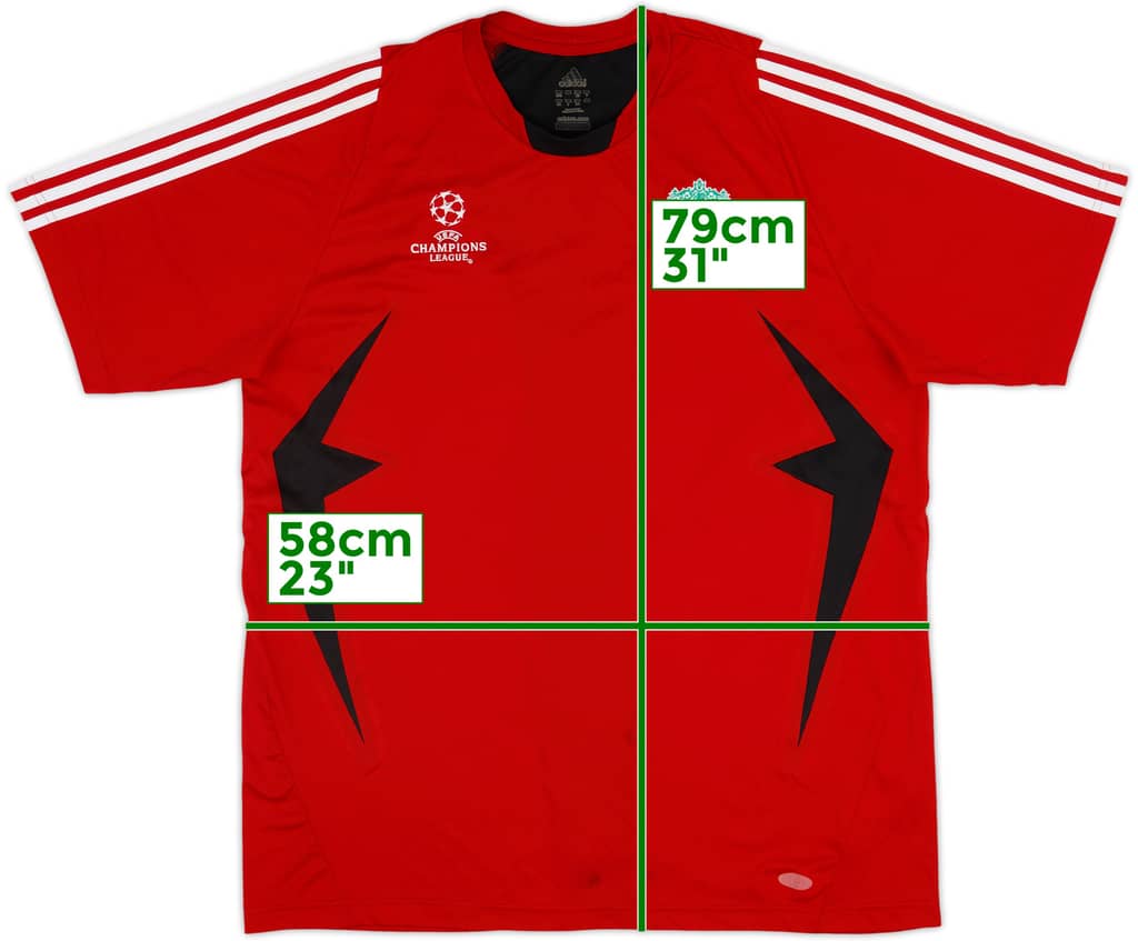 2007-08 Liverpool adidas CL Training Shirt - 6/10 - (XL)