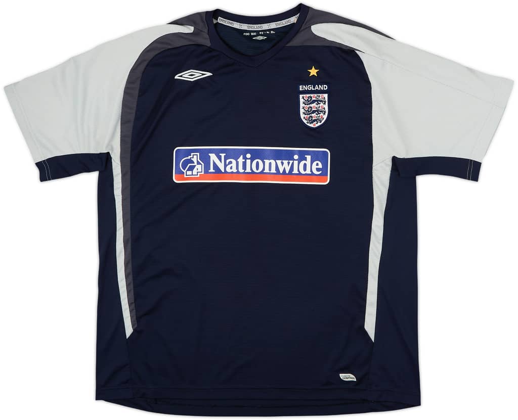 2005-06 England Umbro Training Shirt - 9/10 - (XL)