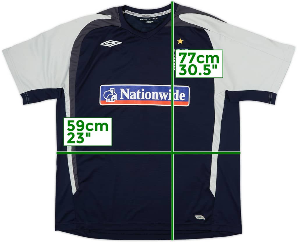 2005-06 England Umbro Training Shirt - 9/10 - (XL)