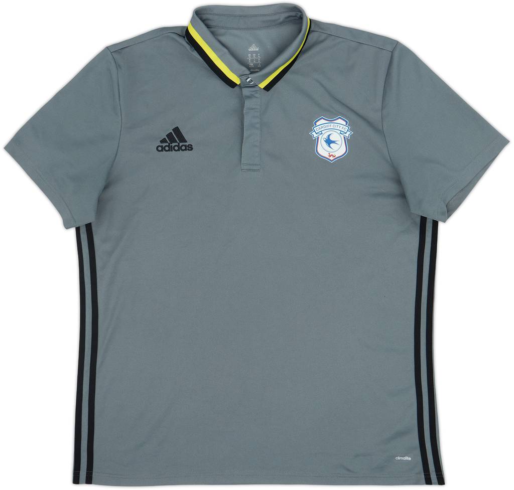 2016-17 Cardiff adidas Polo Shirt - 9/10 - (XL)