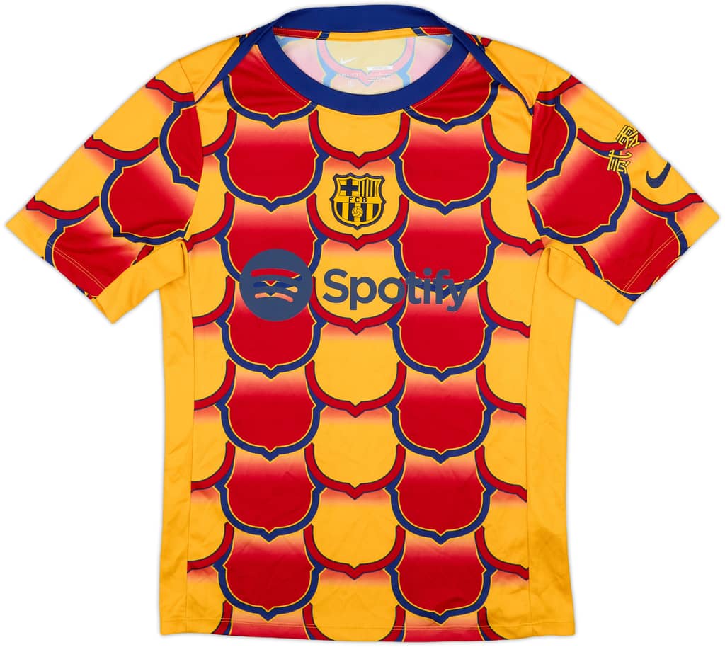 2023-24 Barcelona Nike Lunar New Year Pre-Match Training Shirt - 10/10 - (S)