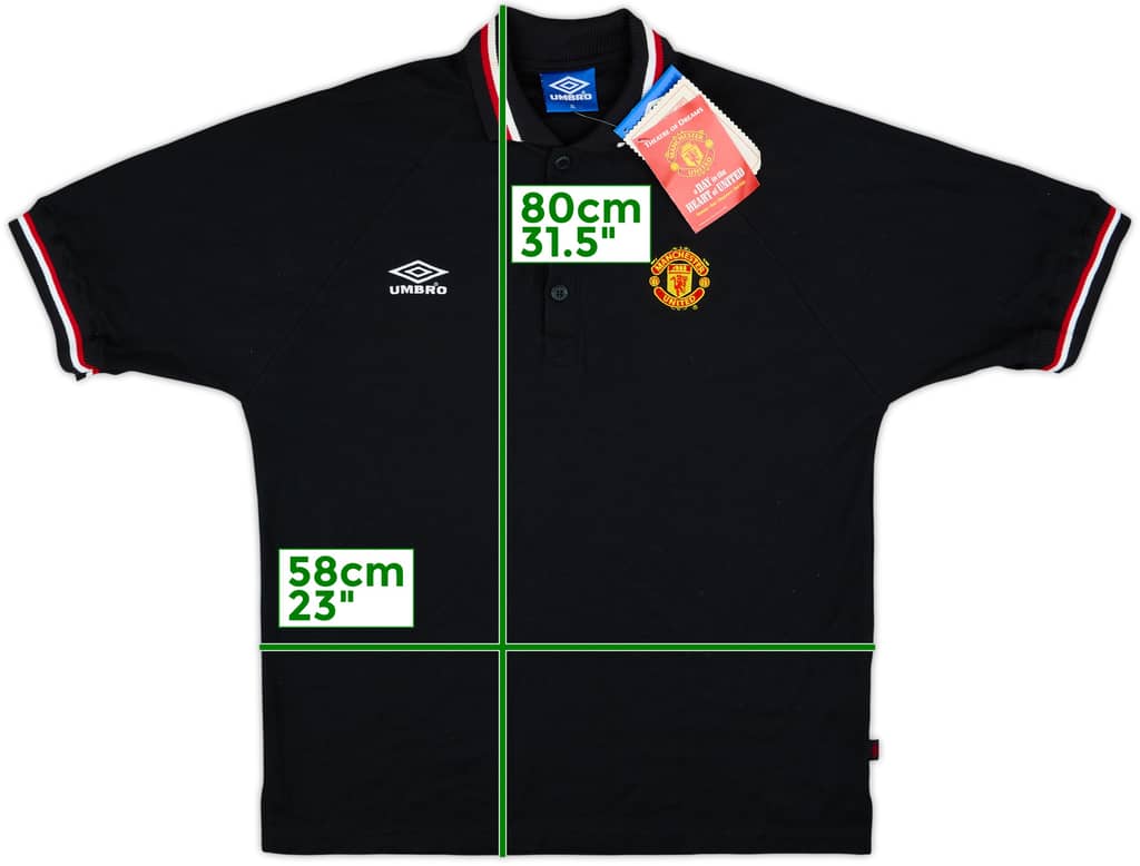 1998-99 Manchester United Umbro Polo Shirt (XL)