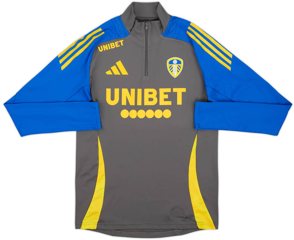 2024-25 Leeds adidas 1/4 Zip Drill Top - 10/10 - (S)