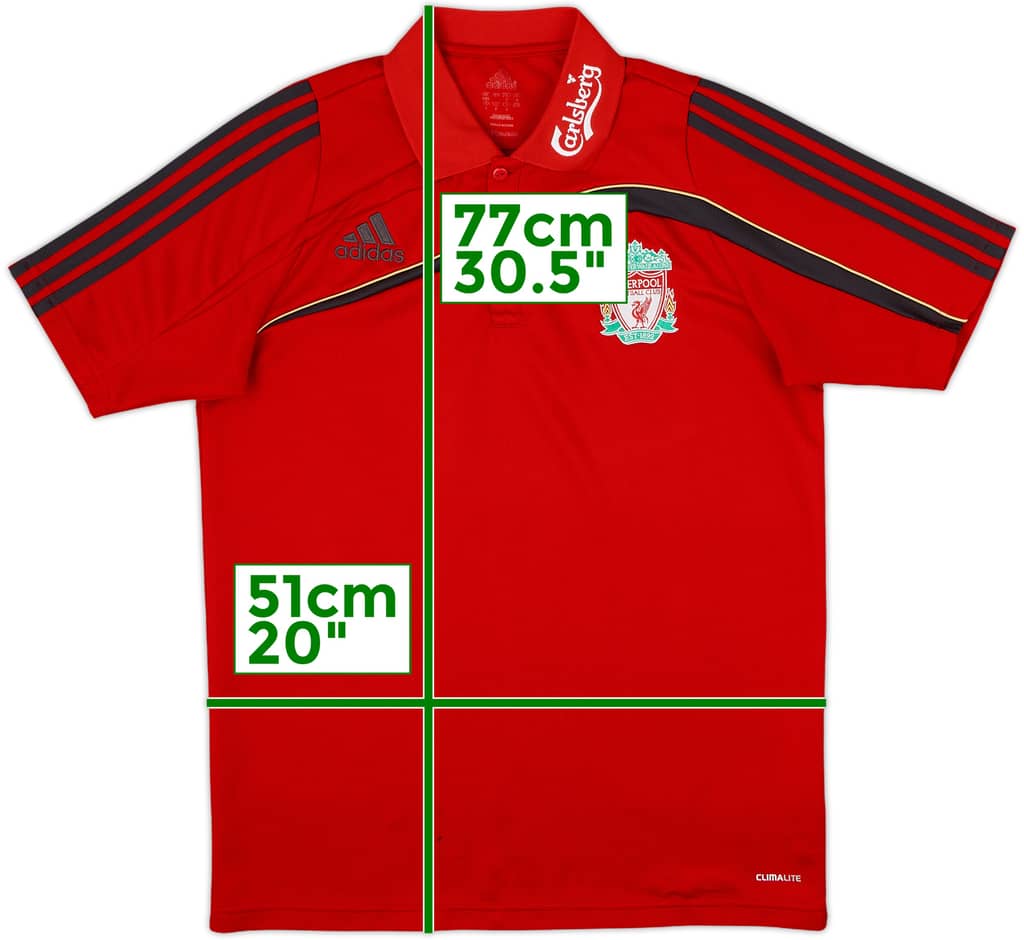 2009-10 Liverpool adidas Polo - 6/10 - (M)