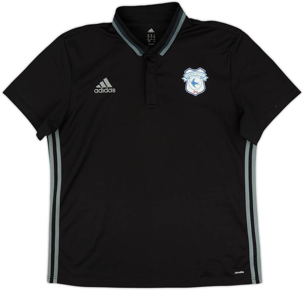 2016-17 Cardiff City adidas Polo Shirt - 9/10 - (XL)