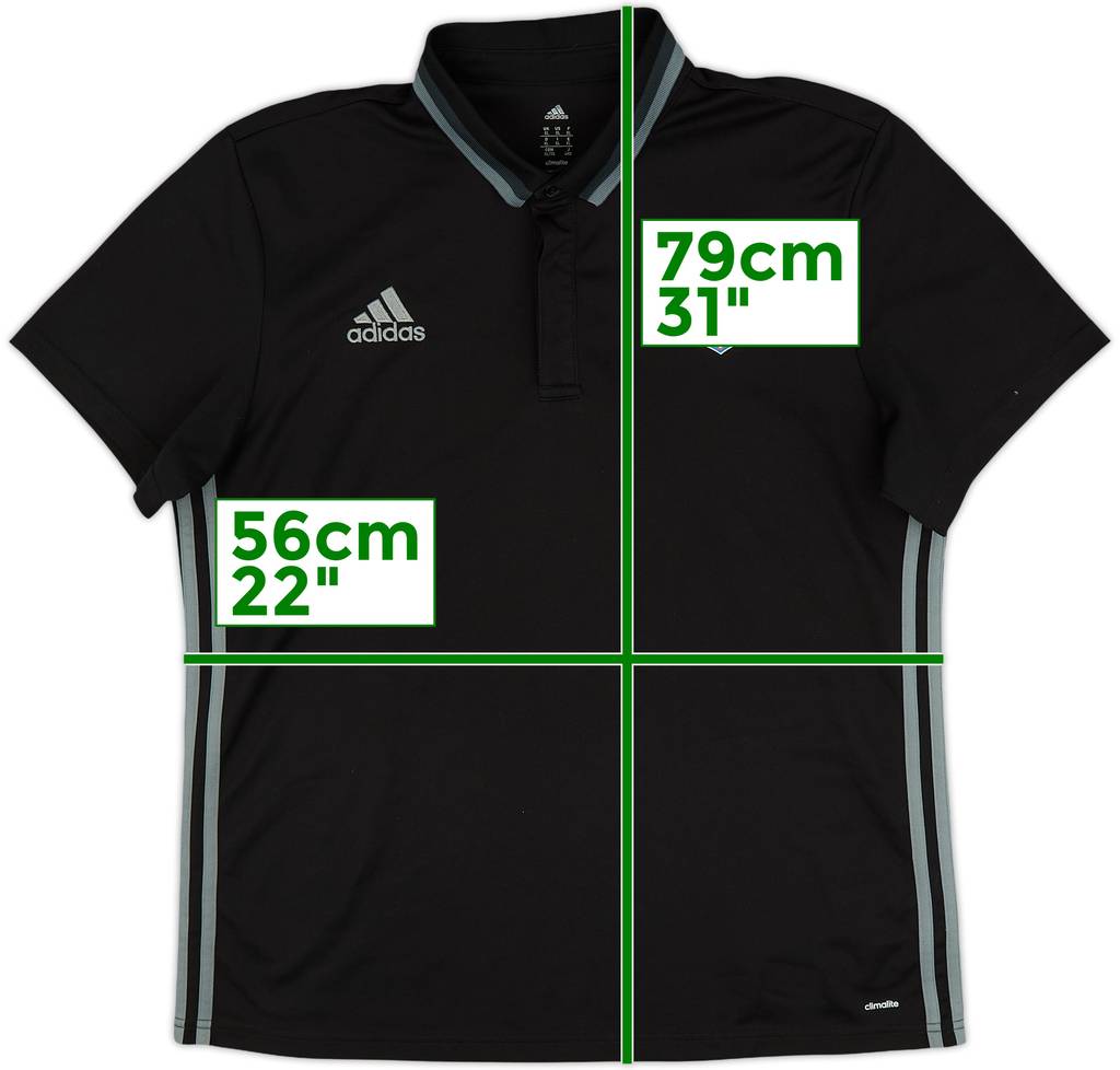 2016-17 Cardiff City adidas Polo Shirt - 9/10 - (XL)