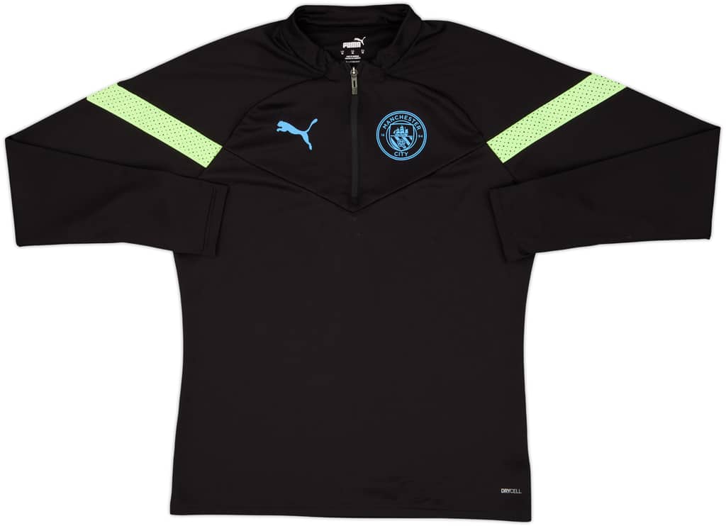 2022-23 Manchester City Puma 1/4 Zip Drill Top - 8/10 - (M)