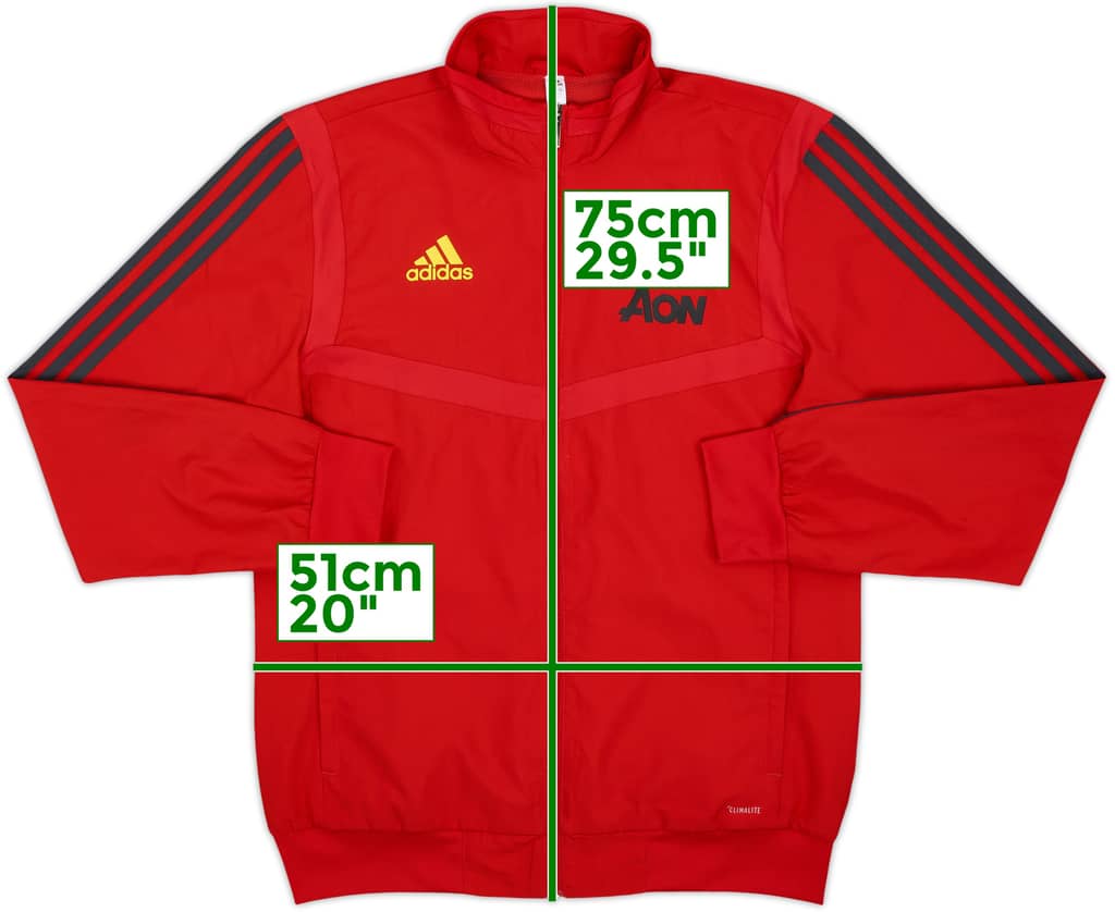2019-20 Manchester United adidas Track Jacket - 9/10 - (S)