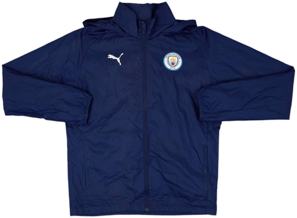 2019-20 Manchester City Puma Hooded Rain Jacket - 8/10 - (M)