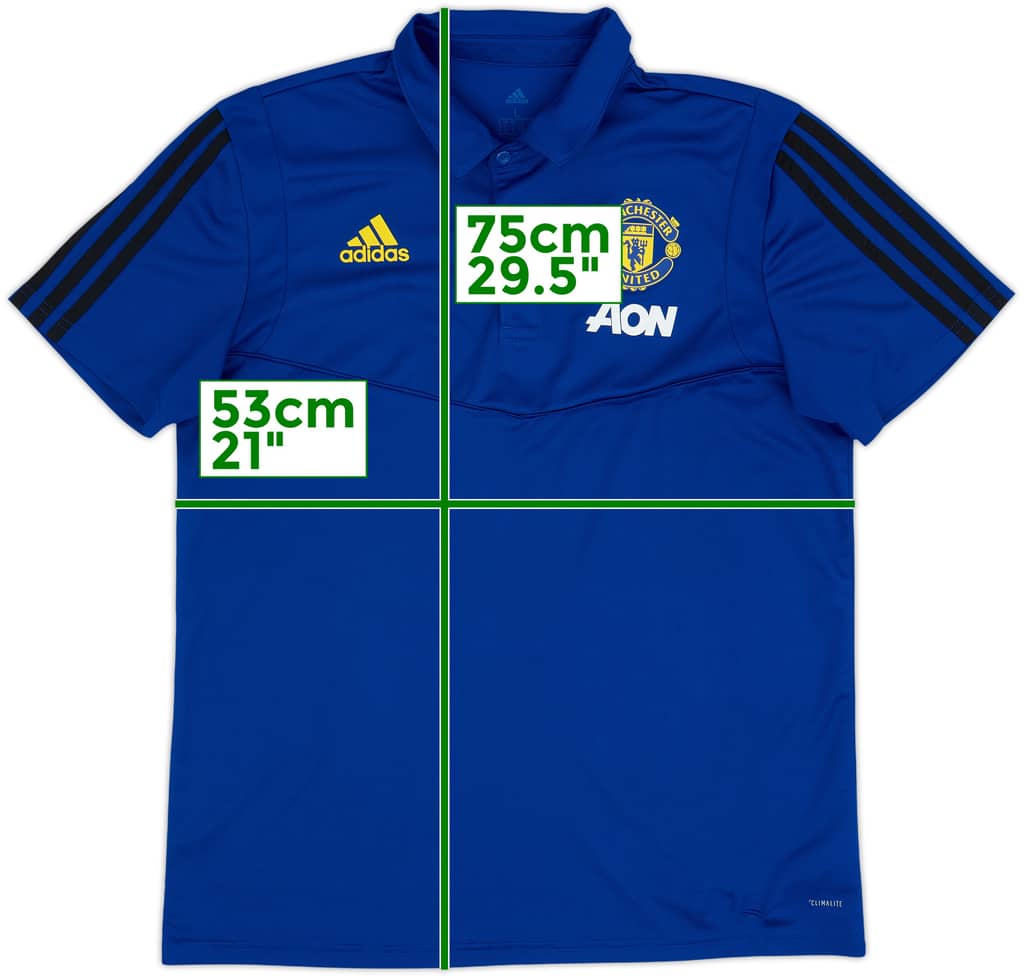 2019-20 Manchester United adidas Polo Shirt - 9/10 - (L)