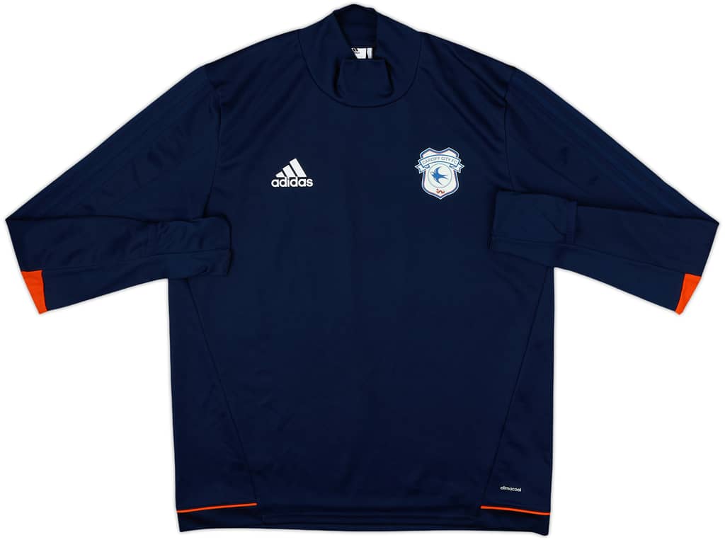 2016-17 Cardiff City adidas Drill Top - 8/10 - (L)